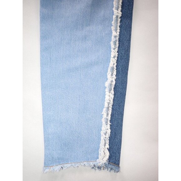 Ragged Priest Women's 24 Mom Jeans Patchwork Hippie fringe Retro High Rise - Picture 4 of 8